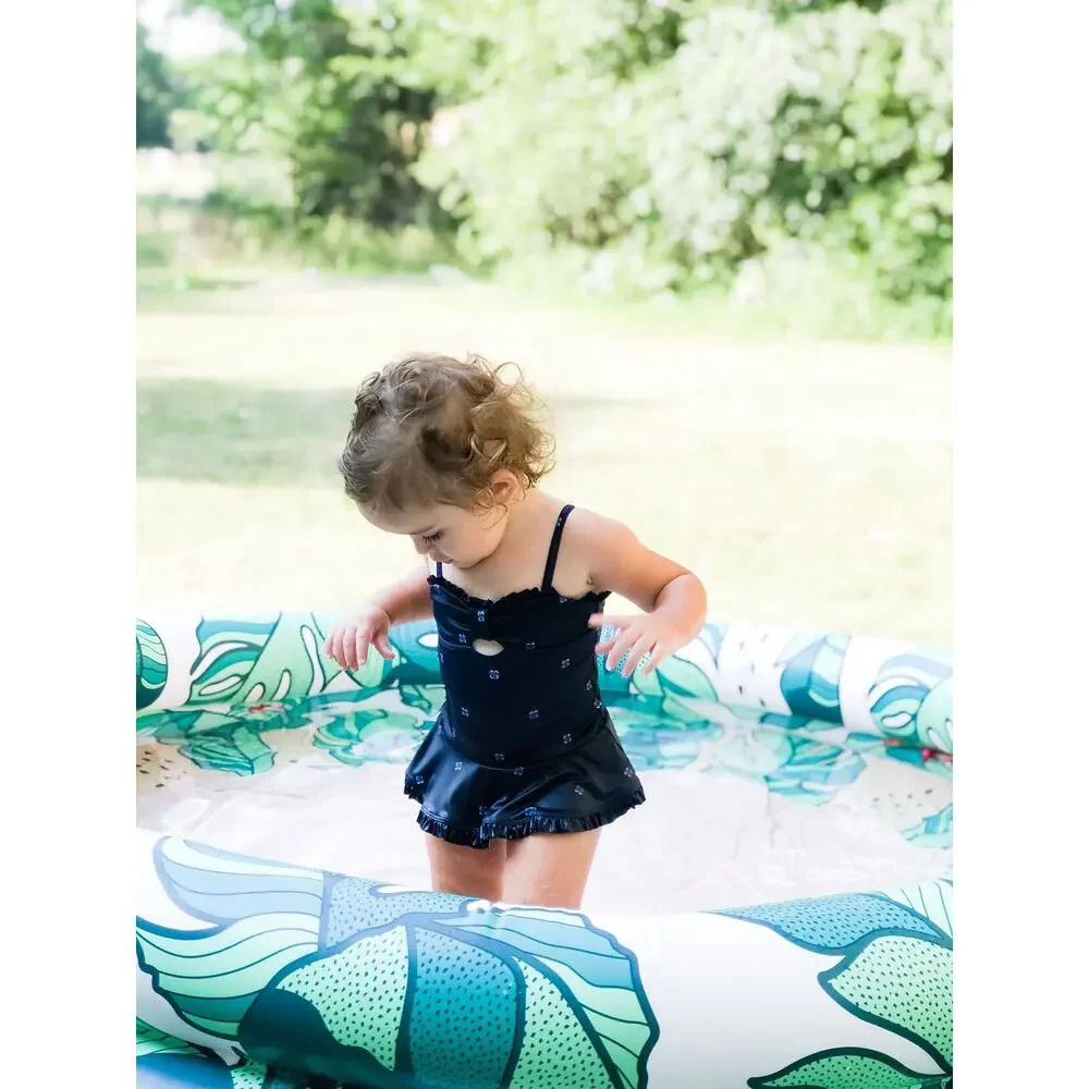Baby Gap Floral Print Peplum skirted Swimsuit